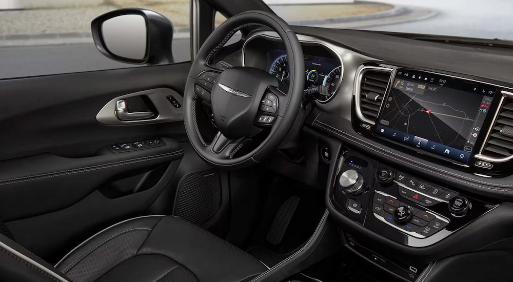 The cabin of a 2024 Chrysler Pacifica Touring L.