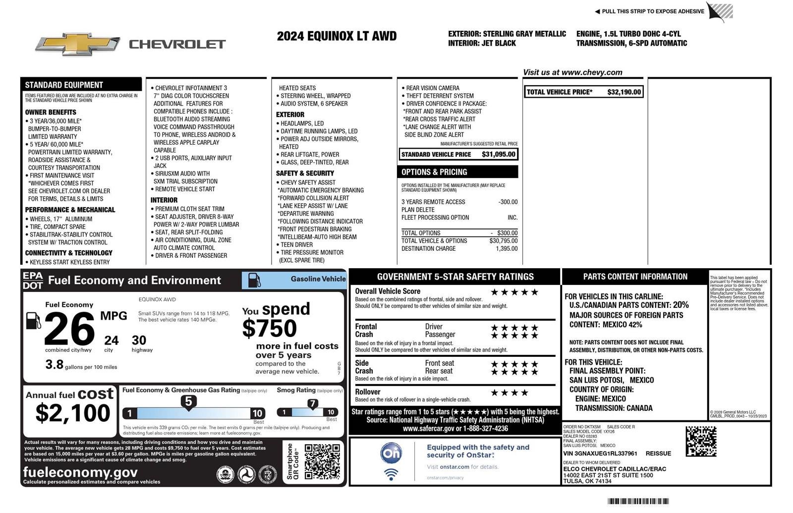 2024 Chevrolet Equinox LT