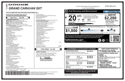2017 Dodge Grand Caravan SXT