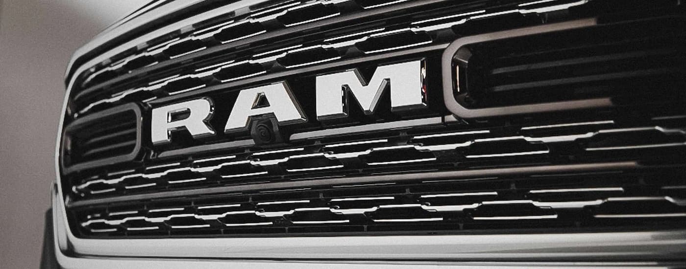 Silver grille on a 2025 Ram 1500.